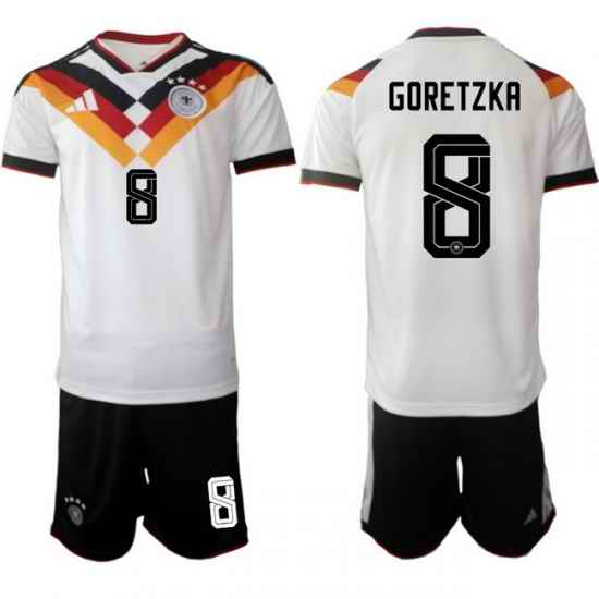 Germany 2026 FIFA World Cup Soccer Jersey White #8 GORETZKA